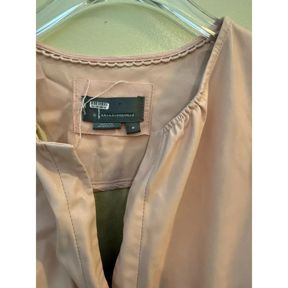 The Somerset Mini Dress: Faux Leather Edition Size Medium light Blush - Picture 6 of 8